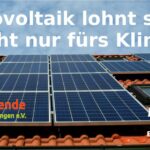 Online-Vortrag „Photovoltaik lohnt sich – nicht nur fürs Klima!“