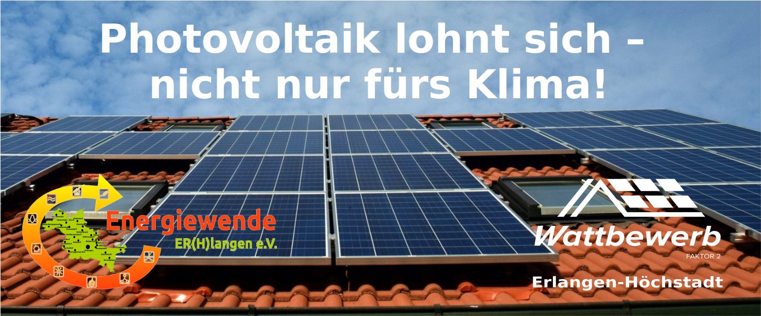 Online-Vortrag „Photovoltaik lohnt sich – nicht nur fürs Klima!“
