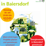 Informationsveranstaltung "Energiewende in Baiersdorf"