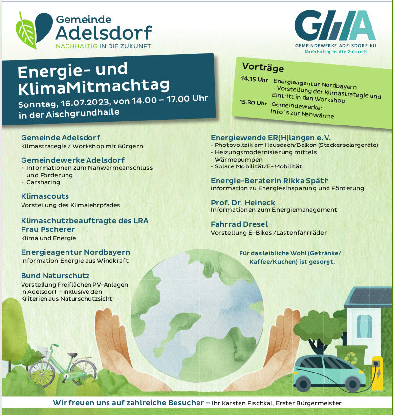 Energie- und Klima-Mitmachtag in Adelsdorf