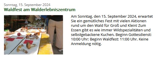 Infostand der Stadtteilgruppe beim Waldfest in Tennenlohe